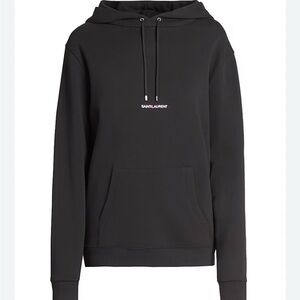Saint Laurent Paris Dark Gray Hoodie 100% Cotton